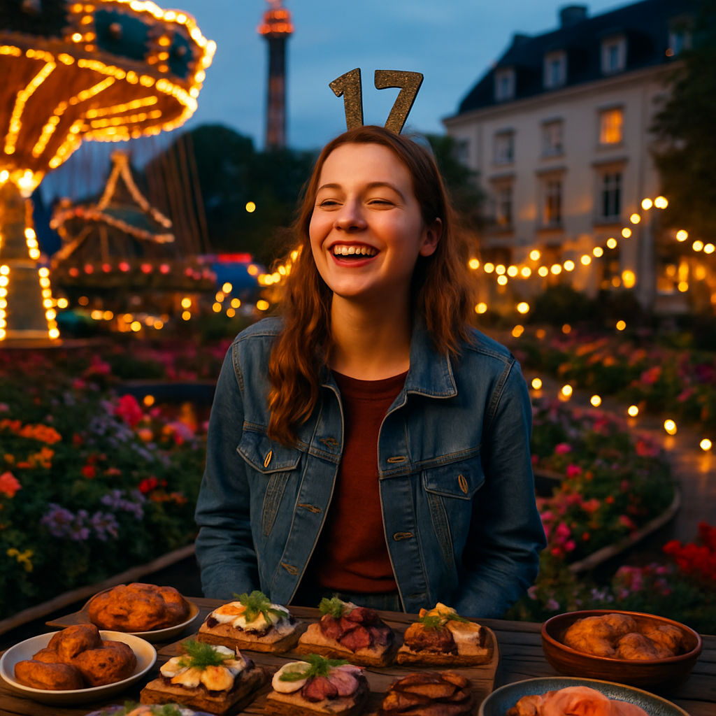 Celebrating Aicha's birthday in Copenhagen